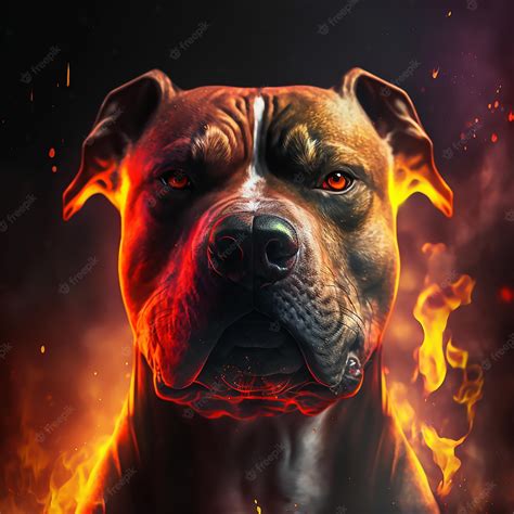 angry pitbull